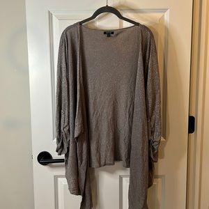 Gray shimmer cardigan